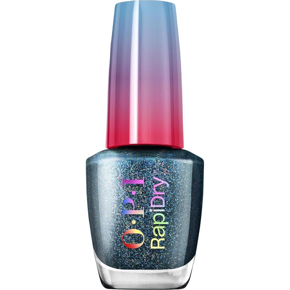 imageOPI RapiDry Quick Dry Nail Polish Colors  Opaque Crme amp Shimmer Winter Shades  Smudge Proof and Fast Drying in 60 Seconds  Vegan Formula  Snow Time to Waste  Holiday 2025All Dry n Mighty  Deep Blue Shimmer
