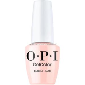 OPI GelColor LED Cure Gel Nail Polish | Nude & Brown Shades | Salon-Quality Shine, Long-Lasting Wear | Easily Soak Off Removal | Vegan & HEMA Free | 0.5 Fl Oz(Bubble Bath | Sheer Nude Pink)