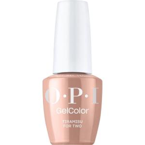OPI GelColor LED Cure Gel Nail Polish | Nude & Brown Shades | Salon-Quality Shine, Long-Lasting Wear | Easily Soak Off Removal | Vegan & HEMA Free | 0.5 Fl Oz(Tiramisu for Two | Opaque Soft Nude Brown)