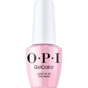OPI GelColor LED Cure Gel Nail Polish | Nude & Brown Shades | Salon-Quality Shine, Long-Lasting Wear | Easily Soak Off Removal | Vegan & HEMA Free | 0.5 Fl Oz(Love is in the Bare | Sheer Soft Pink)