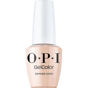 OPI GelColor LED Cure Gel Nail Polish | Nude & Brown Shades | Salon-Quality Shine, Long-Lasting Wear | Easily Soak Off Removal | Vegan & HEMA Free | 0.5 Fl Oz(Samoan Sand | Sheer Soft Warm Beige Pink)