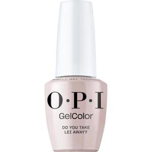 OPI GelColor LED Cure Gel Nail Polish | Nude & Brown Shades | Salon-Quality Shine, Long-Lasting Wear | Easily Soak Off Removal | Vegan & HEMA Free | 0.5 Fl Oz(Do You Take Lei Away? | Opaque Soft Nude Beige)