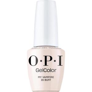 OPI GelColor LED Cure Gel Nail Polish | Nude & Brown Shades | Salon-Quality Shine, Long-Lasting Wear | Easily Soak Off Removal | Vegan & HEMA Free | 0.5 Fl Oz(My Vampire is Buff | Opaque Soft Warm Beige)