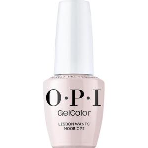 OPI GelColor LED Cure Gel Nail Polish | Pink & Purple Shades | Salon-Quality Shine, Long-Lasting Wear | Easily Soak Off Removal | Vegan & HEMA Free | 0.5 Fl Oz(Lisbon Wants Moor OPI | Opaque Soft Neutral Pink)