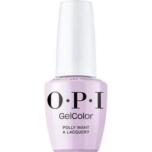 OPI GelColor LED Cure Gel Nail Polish | Pink & Purple Shades | Salon-Quality Shine, Long-Lasting Wear | Easily Soak Off Removal | Vegan & HEMA Free | 0.5 Fl Oz(Polly Want a Lacquer? | Opaque Light Purple)