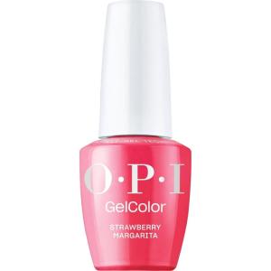 OPI GelColor LED Cure Gel Nail Polish | Pink & Purple Shades | Salon-Quality Shine, Long-Lasting Wear | Easily Soak Off Removal | Vegan & HEMA Free | 0.5 Fl Oz(Strawberry Margarita | Opaque Bright Pink)