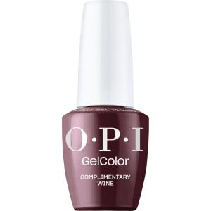 OPI GelColor LED Cure Gel Nail Polish | Red Shades | Salon-Quality Shine, Long-Lasting Wear | Easily Soak Off Removal | Vegan & HEMA Free | 0.5 Fl Oz(Complimentary Wine | Opaque Dark Burgundy Purple Red)