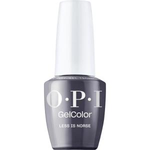 OPI GelColor LED Cure Gel Nail Polish | White, Gray & Black Shades | Salon-Quality Shine, Long-Lasting Wear | Easily Soak Off Removal | Vegan & HEMA Free | 0.5 Fl Oz(Less is Norse | Opaque Dark Cool Gray Blue)