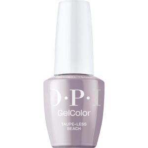 OPI GelColor LED Cure Gel Nail Polish | White, Gray & Black Shades | Salon-Quality Shine, Long-Lasting Wear | Easily Soak Off Removal | Vegan & HEMA Free | 0.5 Fl Oz(Taupe-less Beach | Opaque Soft Gray Lavender)