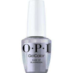 OPI GelColor LED Cure Gel Nail Polish | White, Gray & Black Shades | Salon-Quality Shine, Long-Lasting Wear | Easily Soak Off Removal | Vegan & HEMA Free | 0.5 Fl Oz(Case of Glamnesia | Sheer Pastel Silver Shimmer)