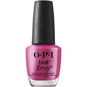 OPI Nail Envy Nail Strengthener | Clear & Opaque Crème Nail Polish Treatment | Strengthen Weak & Thin Nails(Powerful Pink)