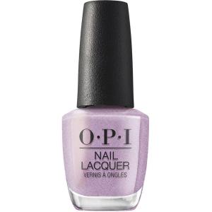 OPI Nail Lacquer Classic Nail Polish Colors | Pink & Purple Shades | Crème, Shimmer, and Glitter Chip Resistant Nail-Polish | Fast Drying, Streak-free Formula | 0.5 Fl Oz(Suga Cookie | Sheer Soft Purple Glitter)