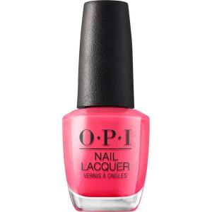 OPI Nail Lacquer Classic Nail Polish Colors | Pink & Purple Shades | Crème, Shimmer, and Glitter Chip Resistant Nail-Polish | Fast Drying, Streak-free Formula | 0.5 Fl Oz(Strawberry Margarita | Opaque Bright Pink)