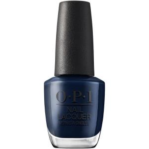 OPI Nail Lacquer Classic Nail Polish Colors | White, Gray & Black Shades | Crème, Shimmer, and Glitter Chip Resistant Nail-Polish | Fast Drying, Streak-free Formula | 0.5 Fl Oz(Midnight Mantra | Opaque Dark Blue)