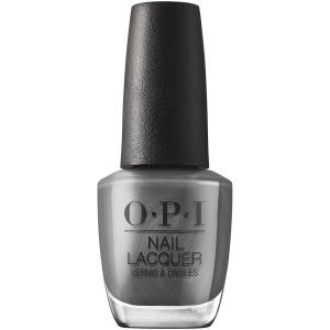OPI Nail Lacquer Classic Nail Polish Colors | White, Gray & Black Shades | Crème, Shimmer, and Glitter Chip Resistant Nail-Polish | Fast Drying, Streak-free Formula | 0.5 Fl Oz(Clean Slate | Gray)