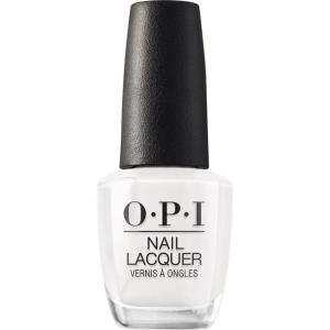 OPI Nail Lacquer Classic Nail Polish Colors | White, Gray & Black Shades | Crème, Shimmer, and Glitter Chip Resistant Nail-Polish | Fast Drying, Streak-free Formula | 0.5 Fl Oz(Alpine Snow)