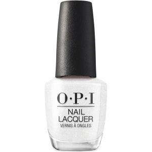 OPI Nail Lacquer Classic Nail Polish Colors | White, Gray & Black Shades | Crème, Shimmer, and Glitter Chip Resistant Nail-Polish | Fast Drying, Streak-free Formula | 0.5 Fl Oz(Snatch’d Silver | Sheer Soft White Glitter)