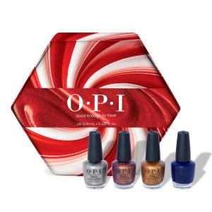 OPI Nail Lacquer Gift Sets | Creme & Shimmer Shades | Chip Resistant Nail Polish | Summer, Fall & Winter Holiday 2025 Collections | Mini Packs(Holiday Shades – 4PC Mini Nail Lacquer – Gift Set)