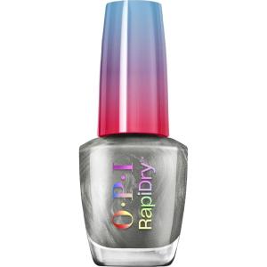 OPI RapiDry Quick Dry Nail Polish Colors | Opaque, Crème, & Shimmer Winter Shades | Smudge Proof, and Fast Drying in 60 Seconds | Vegan Formula | Snow Time to Waste | Holiday 2025(A Silver of a Sec | Silver Shimmer)