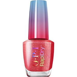 OPI RapiDry Quick Dry Nail Polish Colors | Opaque, Crème, & Shimmer Winter Shades | Smudge Proof, and Fast Drying in 60 Seconds | Vegan Formula | Snow Time to Waste | Holiday 2025(Fuego On-the-Go | Bright Red Shimmer)