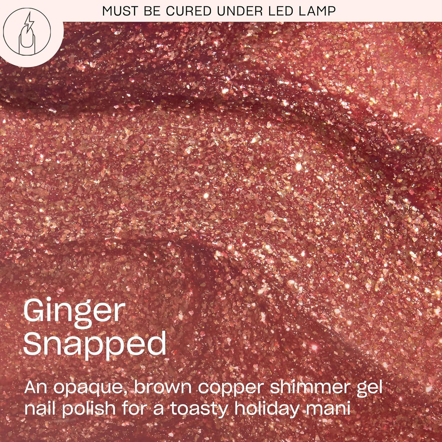 imageOPI GelColor SemiSheer Opaque amp Shimmer Winter Shades Long Lasting UV Cure Gel Nail Polish with High Shine Vegan amp HEMA Free Good Enough to Treat Collection Holiday 2025Ginger Snapped Opaque Dark Warm Copper Brown Shimmer