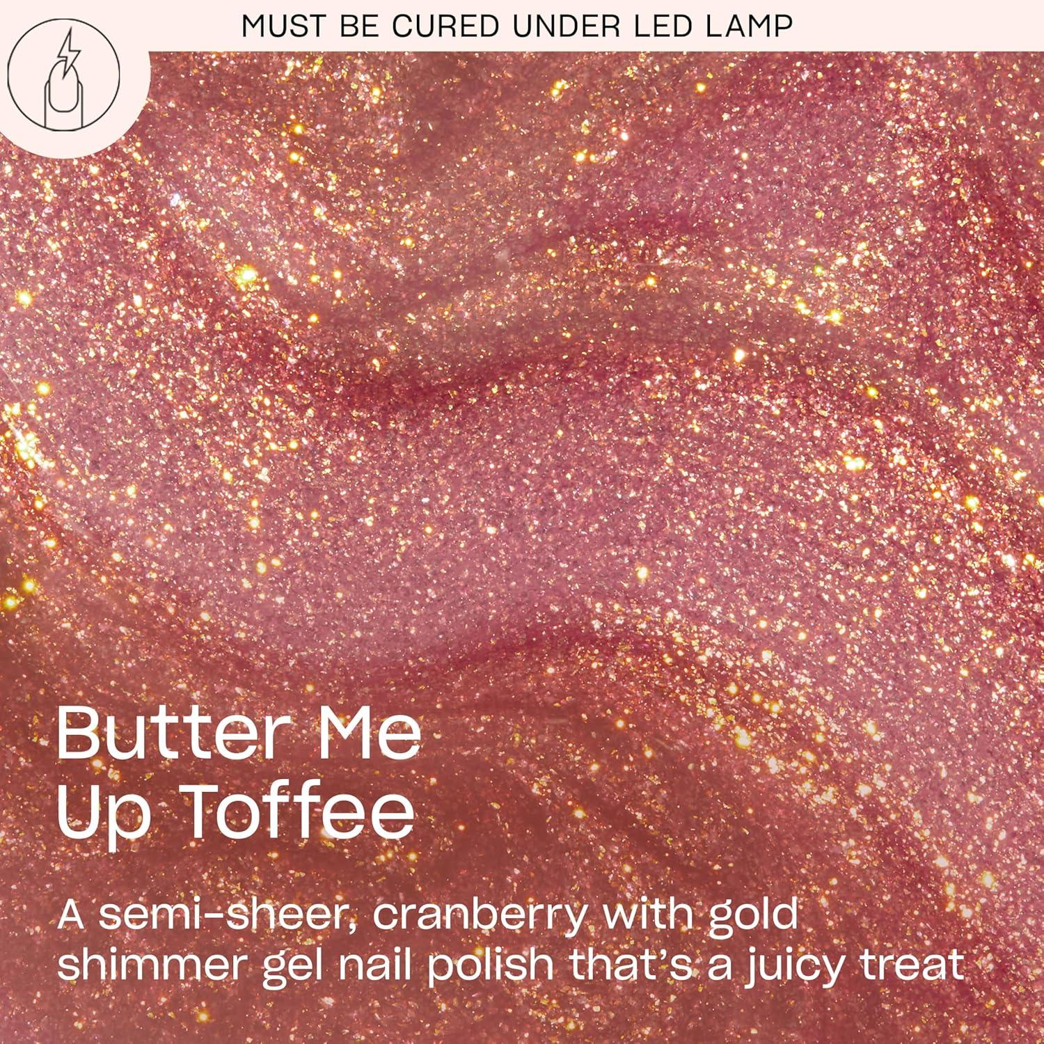 imageOPI GelColor SemiSheer Opaque amp Shimmer Winter Shades Long Lasting UV Cure Gel Nail Polish with High Shine Vegan amp HEMA Free Good Enough to Treat Collection Holiday 2025Butter Me Up Toffee SemiSheer Warm Red Berry Brown with Gold Shimmer