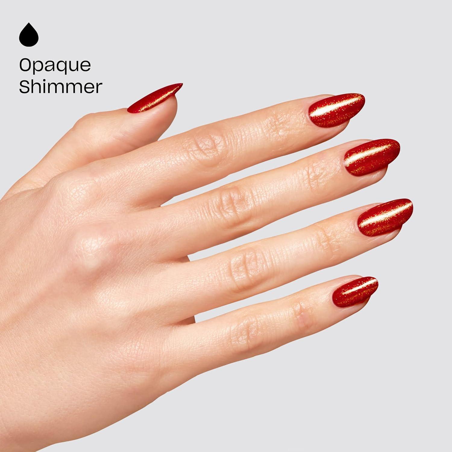 imageOPI GelColor SemiSheer Opaque amp Shimmer Winter Shades Long Lasting UV Cure Gel Nail Polish with High Shine Vegan amp HEMA Free Good Enough to Treat Collection Holiday 2025Spread the Cherry Opaque Bright Cherry Red Shimmer