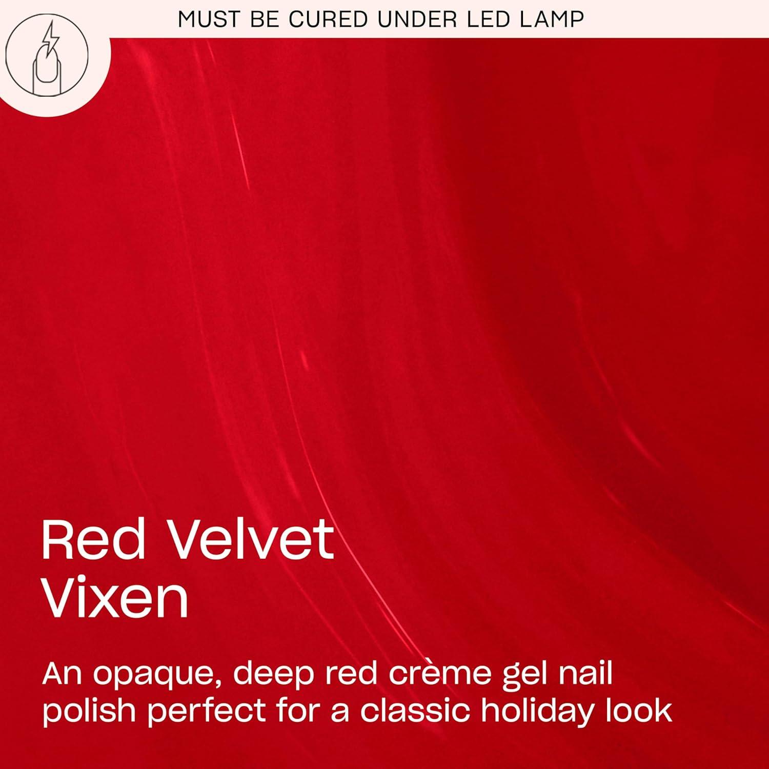 imageOPI GelColor SemiSheer Opaque amp Shimmer Winter Shades Long Lasting UV Cure Gel Nail Polish with High Shine Vegan amp HEMA Free Good Enough to Treat Collection Holiday 2025Red Velvet Vixen Opaque Dark Warm Red Crme