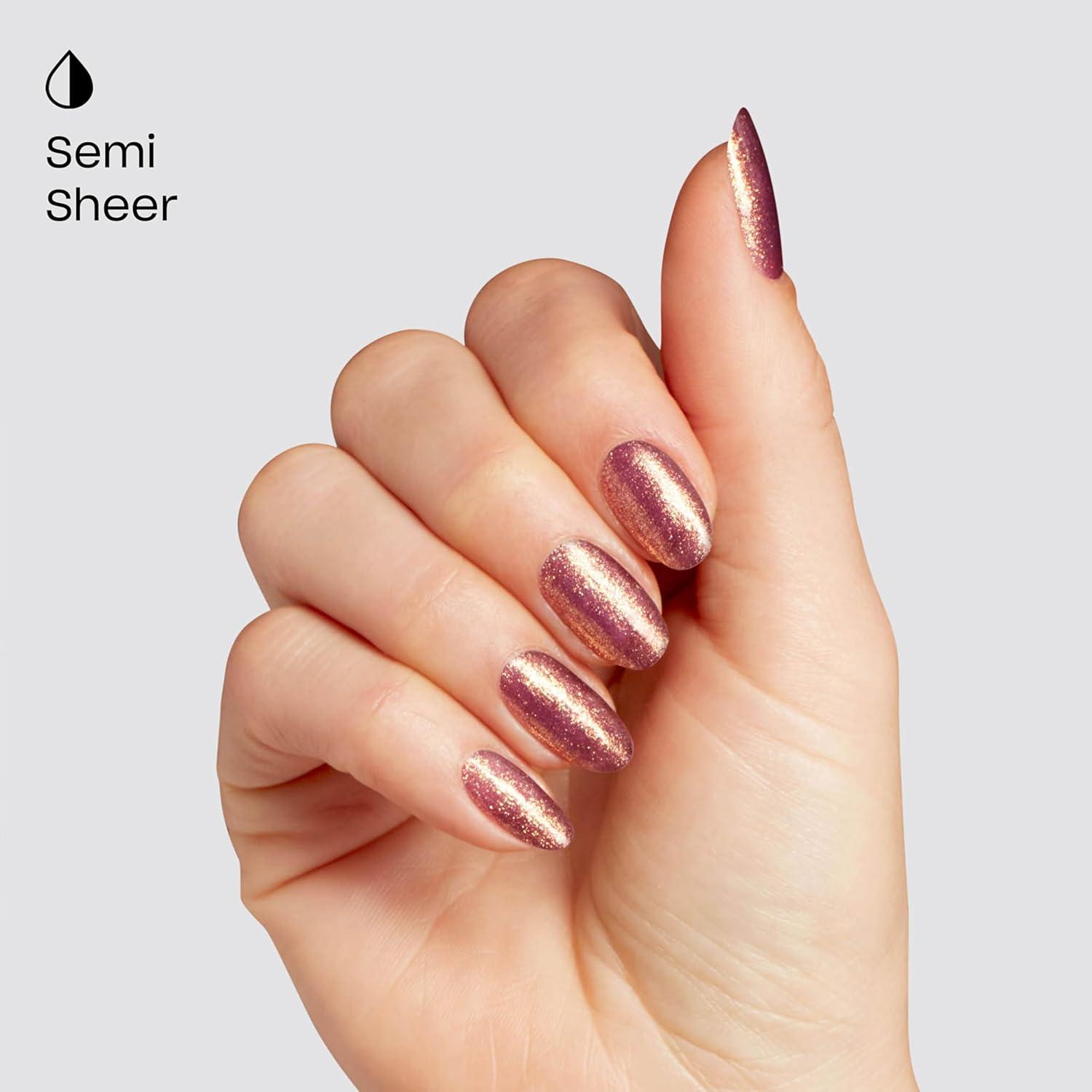 imageOPI GelColor SemiSheer Opaque amp Shimmer Winter Shades Long Lasting UV Cure Gel Nail Polish with High Shine Vegan amp HEMA Free Good Enough to Treat Collection Holiday 2025Butter Me Up Toffee SemiSheer Warm Red Berry Brown with Gold Shimmer