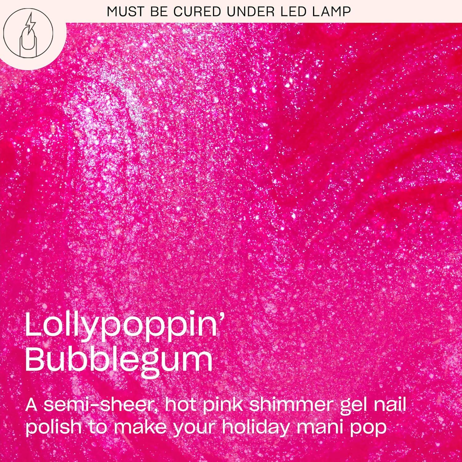 imageOPI GelColor SemiSheer Opaque amp Shimmer Winter Shades Long Lasting UV Cure Gel Nail Polish with High Shine Vegan amp HEMA Free Good Enough to Treat Collection Holiday 2025Lollypoppin Bubblegum SemiSheer Bright Cool Shimmer