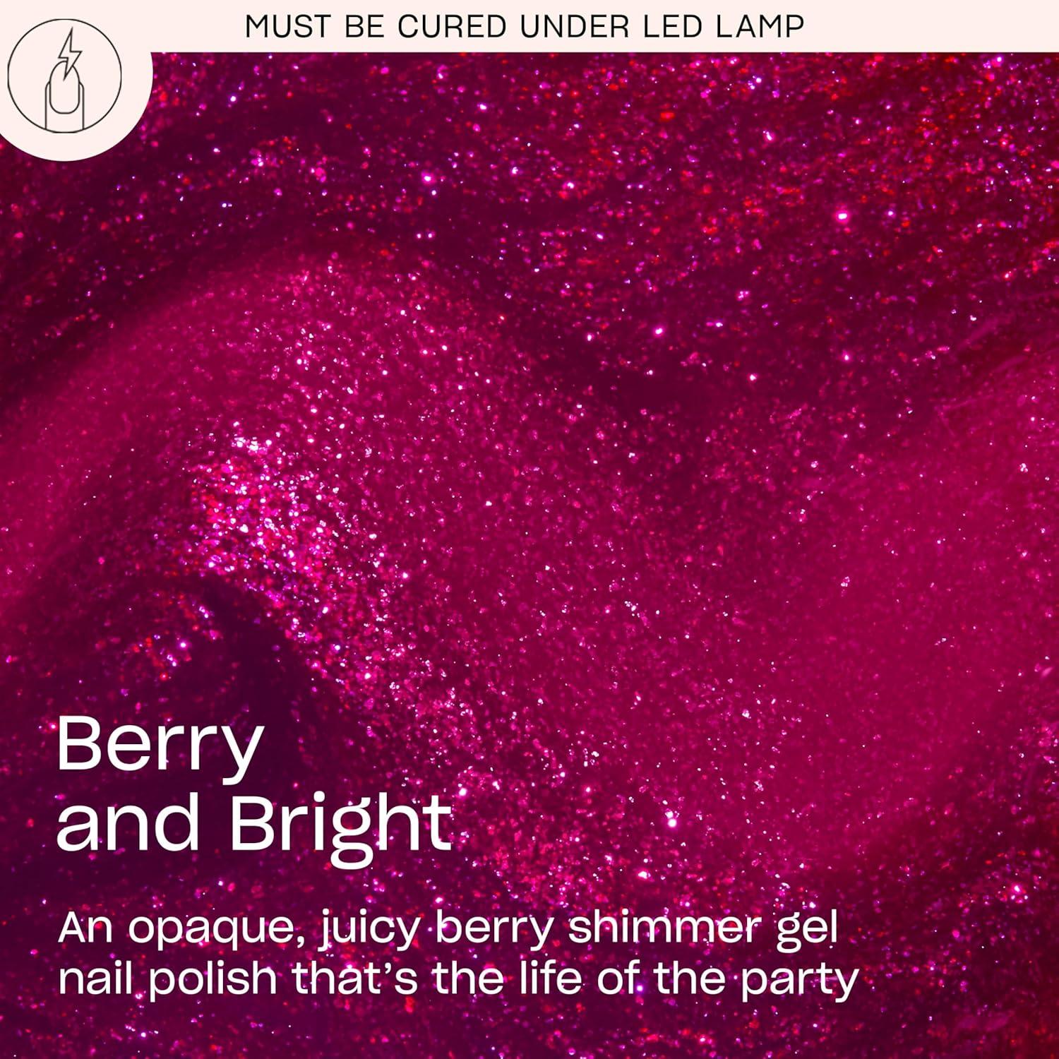 imageOPI GelColor SemiSheer Opaque amp Shimmer Winter Shades Long Lasting UV Cure Gel Nail Polish with High Shine Vegan amp HEMA Free Good Enough to Treat Collection Holiday 2025Berry and Bright Opaque Dark Neutral Purple with Pink Shimmer