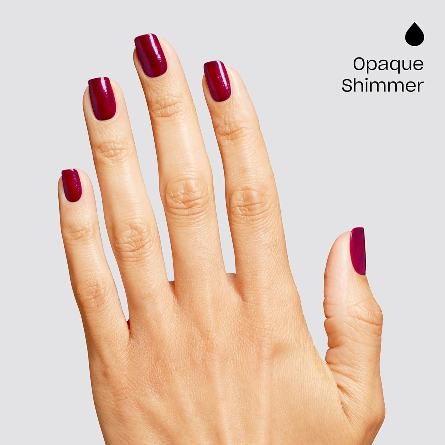 imageOPI GelColor SemiSheer Opaque amp Shimmer Winter Shades Long Lasting UV Cure Gel Nail Polish with High Shine Vegan amp HEMA Free Good Enough to Treat Collection Holiday 2025Berry and Bright Opaque Dark Neutral Purple with Pink Shimmer