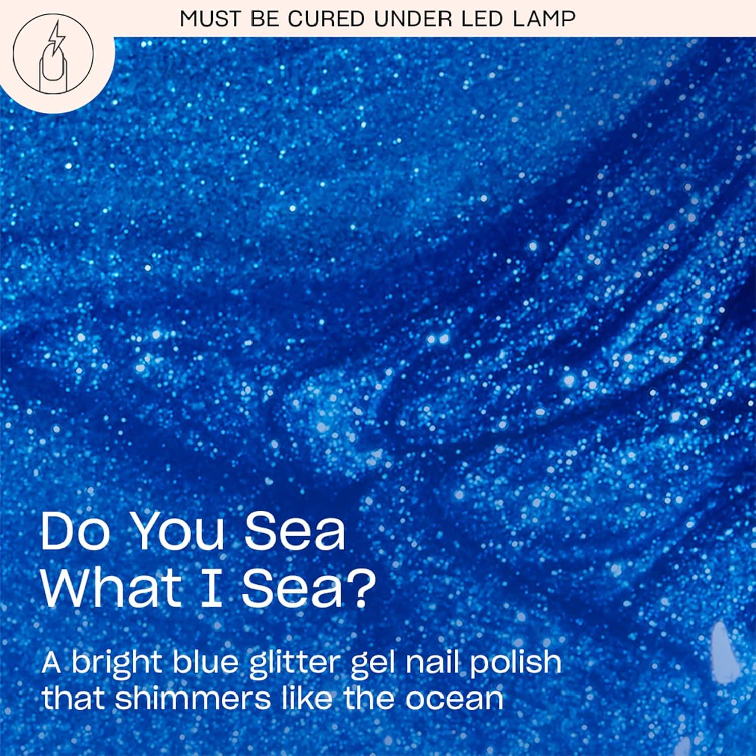 imageOPI GelColor LED Cure Gel Nail Polish Blue amp Green Shades SalonQuality Shine LongLasting Wear Easily Soak Off Removal Vegan amp HEMA Free 05 Fl OzDo You Sea What I Sea Opaque Bright Ocean Blue Shimmer