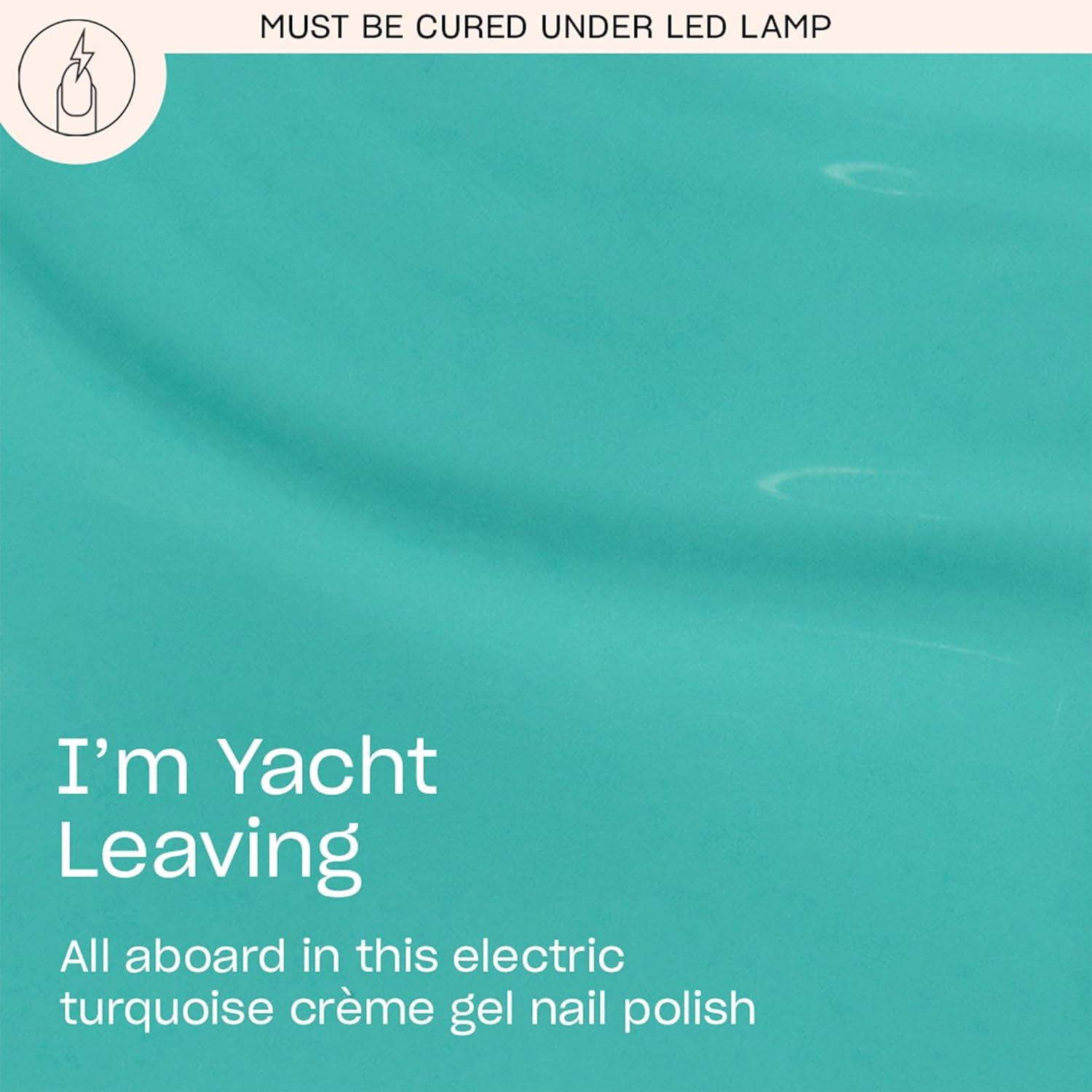 imageOPI GelColor LED Cure Gel Nail Polish Blue amp Green Shades SalonQuality Shine LongLasting Wear Easily Soak Off Removal Vegan amp HEMA Free 05 Fl OzIm Yacht Leaving Opaque Bright Turquoise Blue