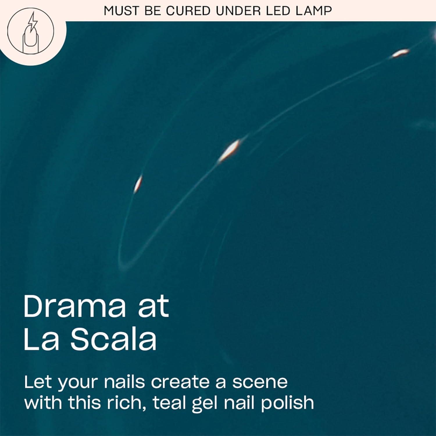 imageOPI GelColor LED Cure Gel Nail Polish Blue amp Green Shades SalonQuality Shine LongLasting Wear Easily Soak Off Removal Vegan amp HEMA Free 05 Fl OzDrama at La Scala Opaque Dark Cool Teal Blue