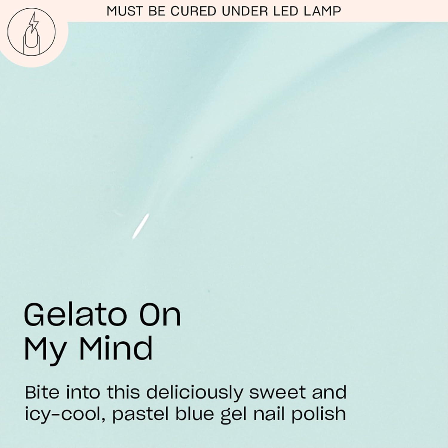 imageOPI GelColor LED Cure Gel Nail Polish Blue amp Green Shades SalonQuality Shine LongLasting Wear Easily Soak Off Removal Vegan amp HEMA Free 05 Fl OzGelato on My Mind Opaque Cool Pastel Blue