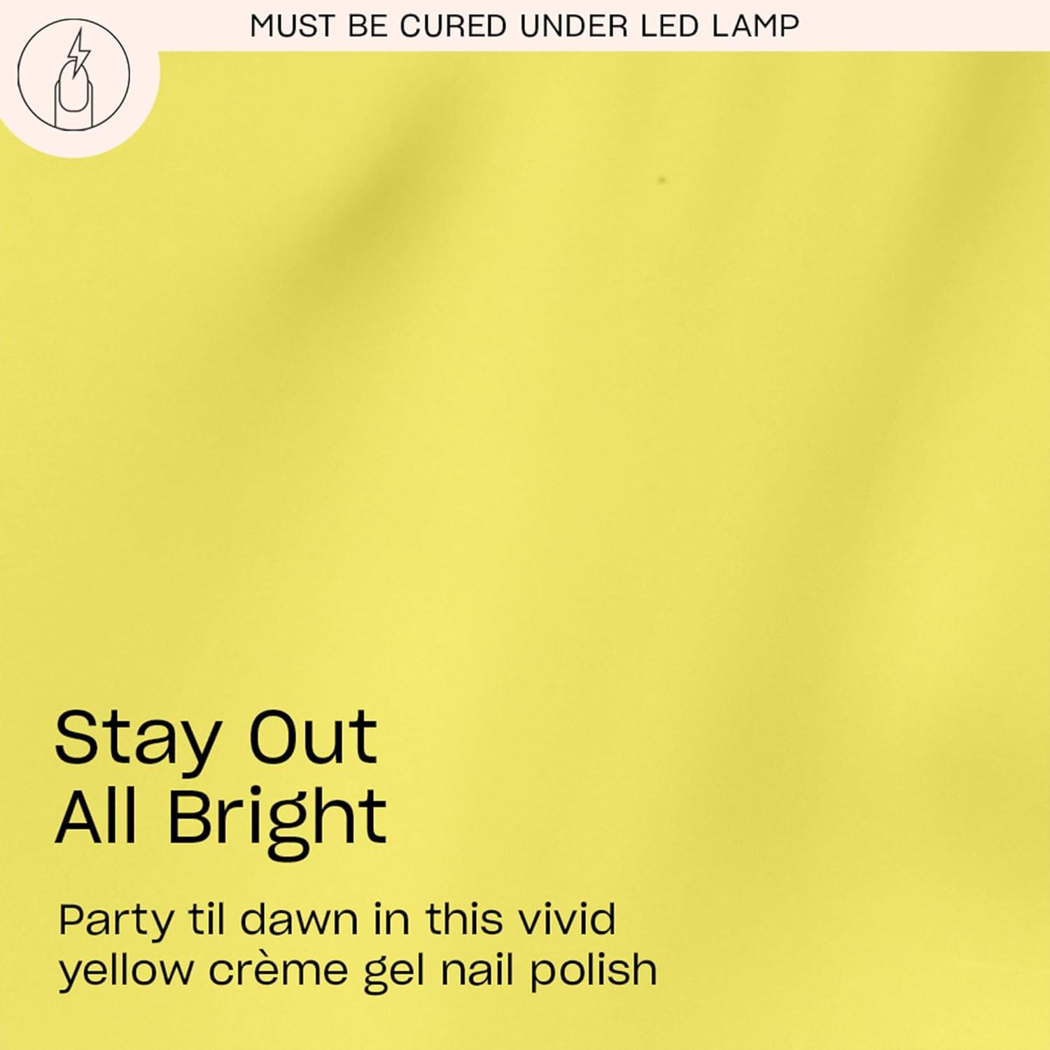 imageOPI GelColor LED Cure Gel Nail Polish Yellow amp Orange Shades SalonQuality Shine LongLasting Wear Easily Soak Off Removal Vegan amp HEMA Free 05 Fl OzStay Out All Bright Opaque Bright Vivid Yellow
