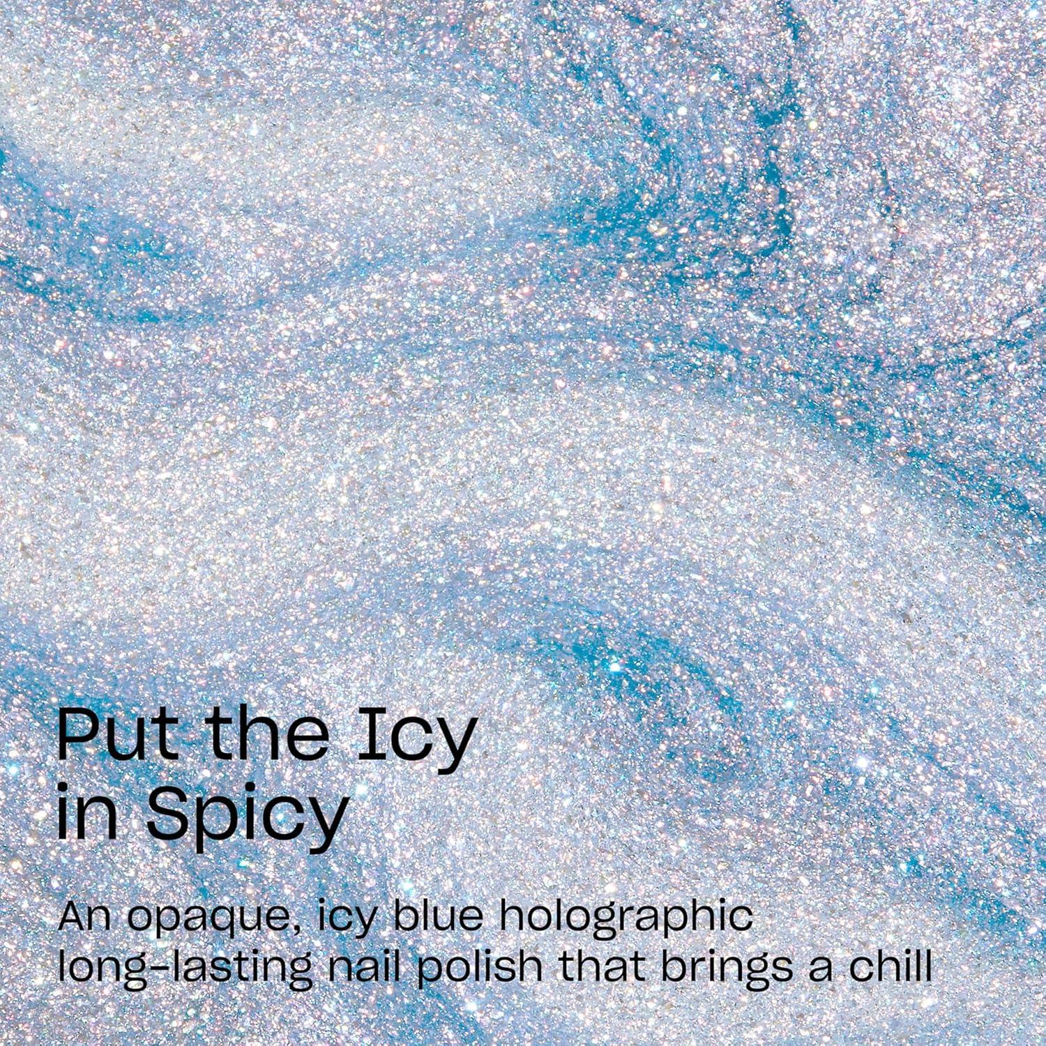 imageOPI Infinite Shine Nail Polish Colors SemiSheer Sheer Bright Opaque amp Shimmer Winter Shades Long Lasting Wear Good Enough to Treat Collection Holiday 2025Put the Icy in Spicy Opaque Soft Cool Holographic Icy Blue Shimmer