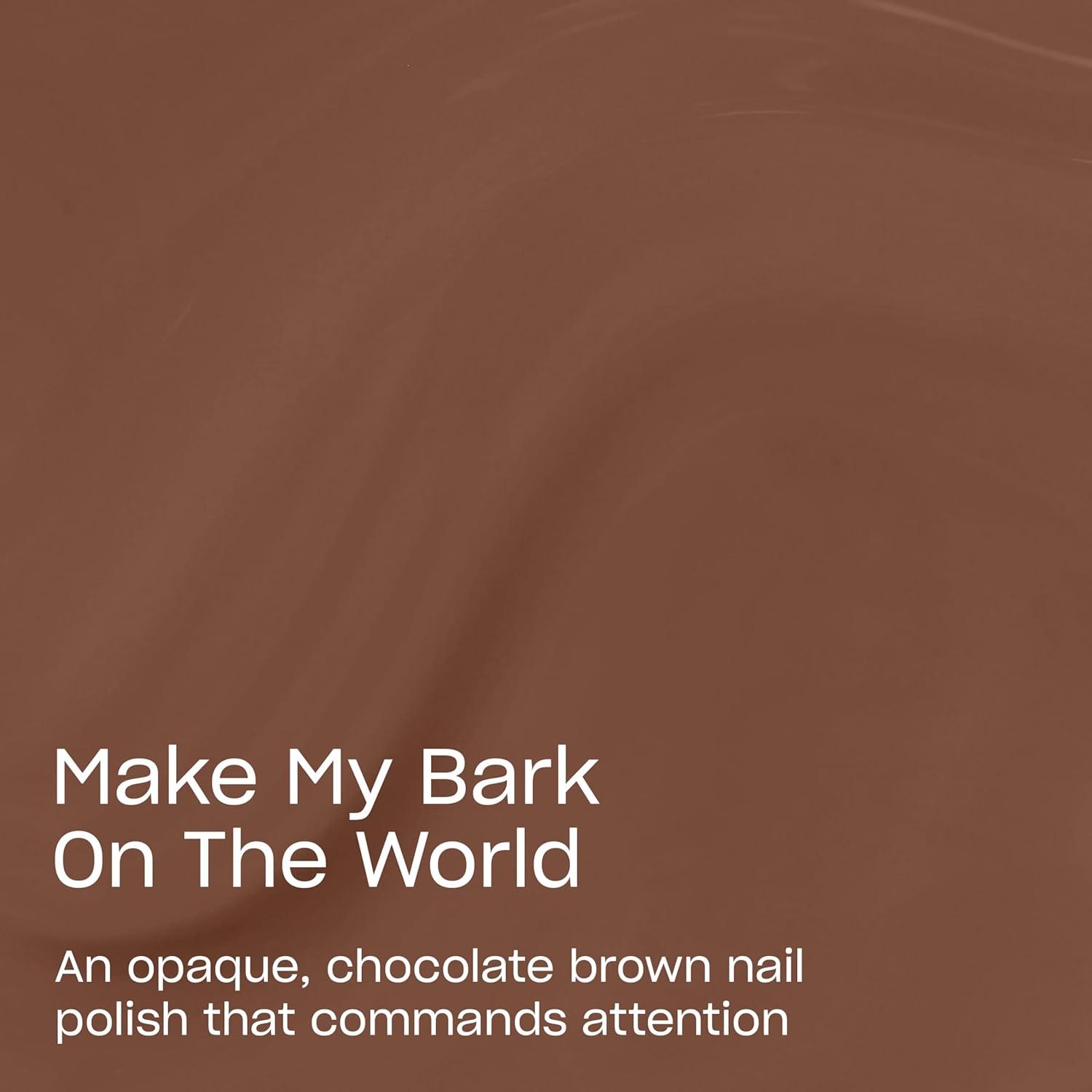 imageOPI Nature Strong Natural Origin 3Step System Botanical Base Coat Top Coat and Various Nail Polish Colors High Shine Color Protection EcoFriendly Plant Based Vegan amp Cruelty FreeMake My Bark on the World Opaque Dark Neutral Brown