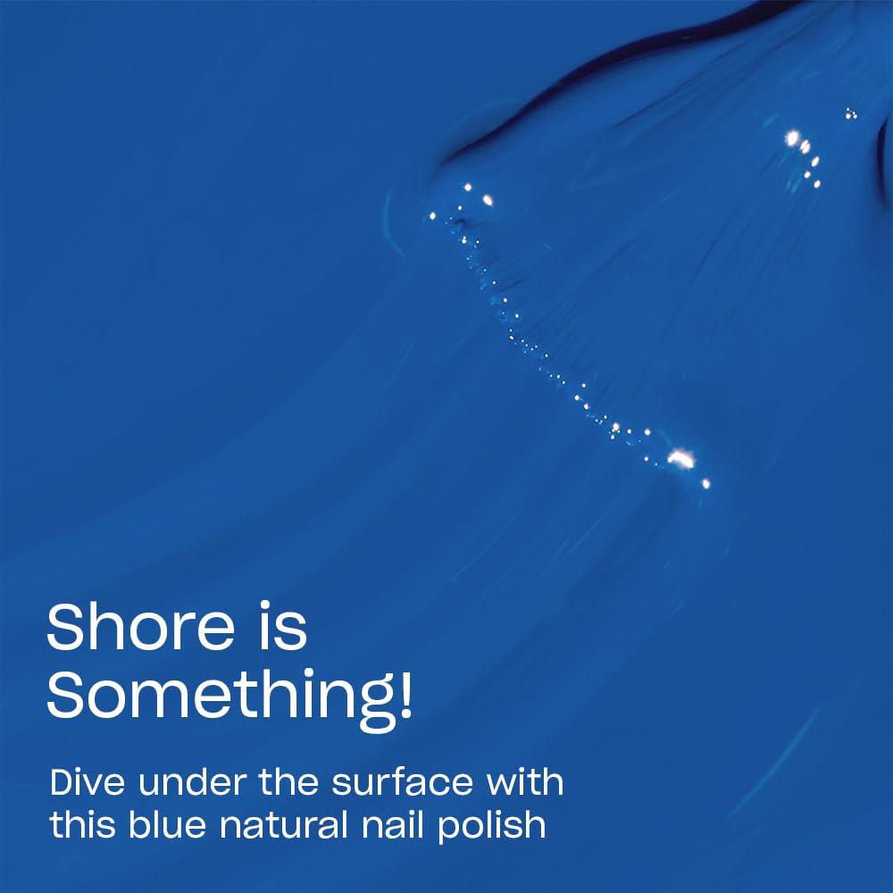 imageOPI Nature Strong Natural Origin 3Step System Botanical Base Coat Top Coat and Various Nail Polish Colors High Shine Color Protection EcoFriendly Plant Based Vegan amp Cruelty FreeShore is Something