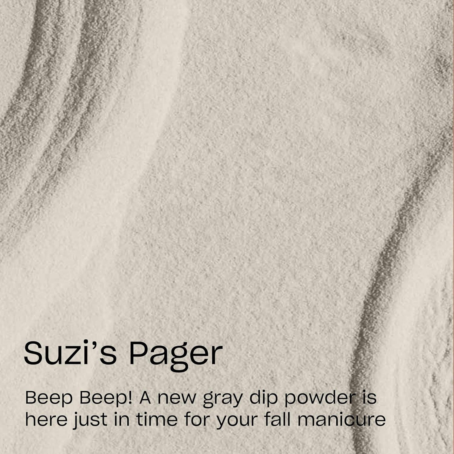 imageOPI Powder Perfection Nail Dipping PowderSuzis Pager Opaque Dark Neutral Gray