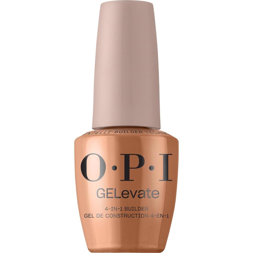 imageOPI GELevate 4in1 Nail Builder Gel  UV Cure Gel Builder Nail Polish  Vegan  15 MLFill My Espresso