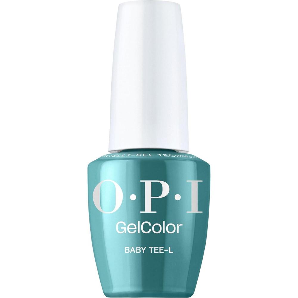 imageOPI GelColor Opaque Crme and Sheer Shades Long Lasting UV Cure Gel Nail Polish with High Shine Vegan amp HEMA Free Whats Your Manitude Fall 2025Baby Teel Opaque Cool Dark Teal