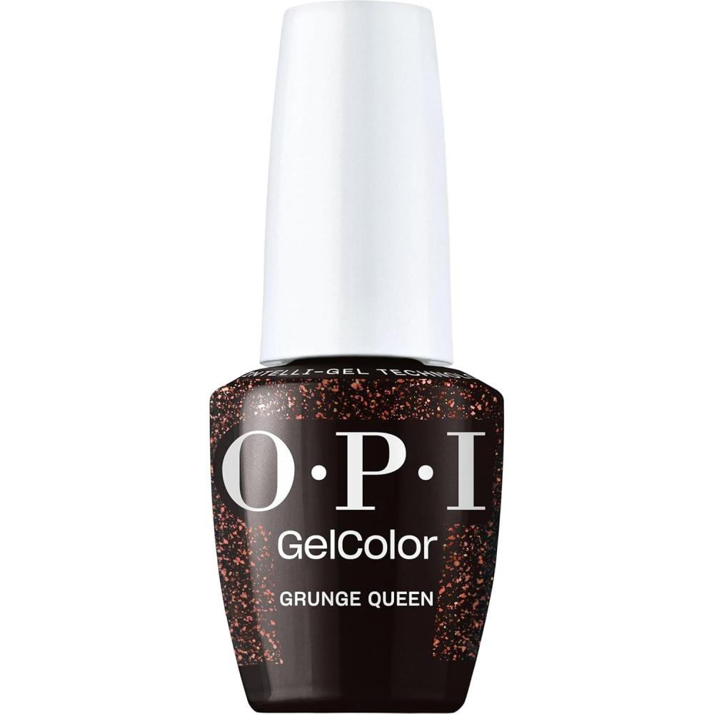 imageOPI GelColor Opaque Crme and Sheer Shades Long Lasting UV Cure Gel Nail Polish with High Shine Vegan amp HEMA Free Whats Your Manitude Fall 2025Grunge Queen SemiSheer Dark RedCopper Shimmer