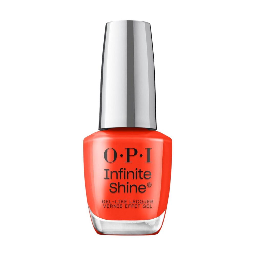 imageOPI Infinite Shine Nail Polish  Yellows amp Oranges  Gellike Wear amp Shine  Vegan Long Lasting Streak FreeMini Plaid Flirt  SemiSheer Bright Warm Red Orange