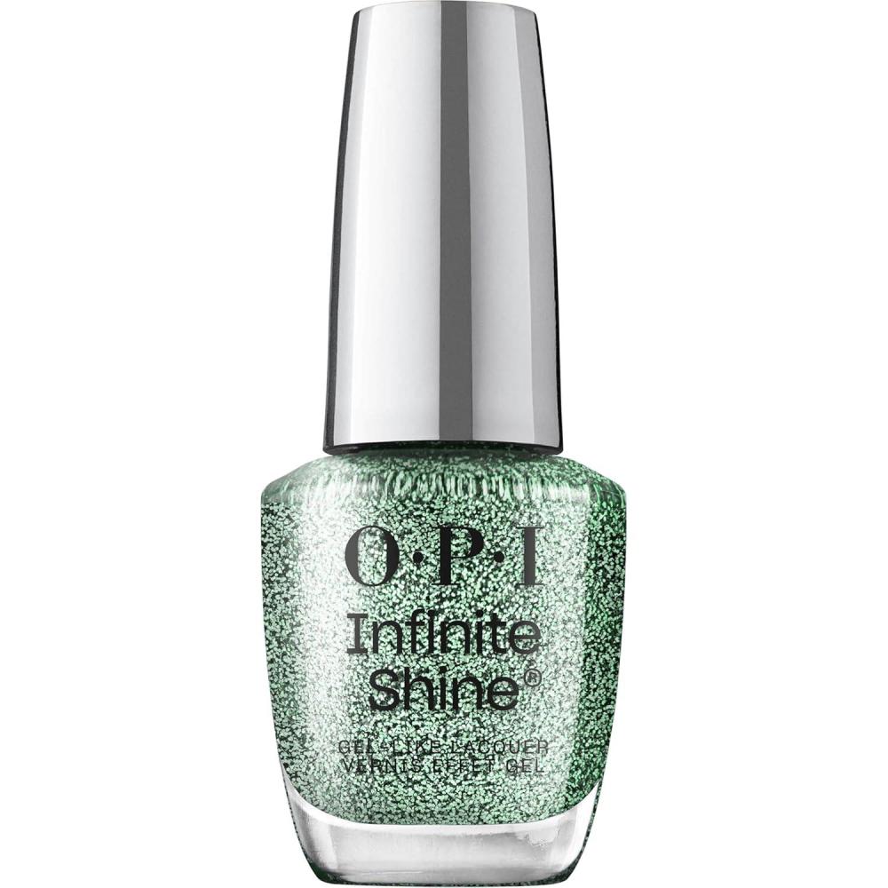 imageOPI Infinite Shine Nail Polish Colors SemiSheer Sheer Bright Opaque amp Shimmer Winter Shades Long Lasting Wear Good Enough to Treat Collection Holiday 2025Hang the Mintsell Sheer Bright Neutral Mint Green Shimmer