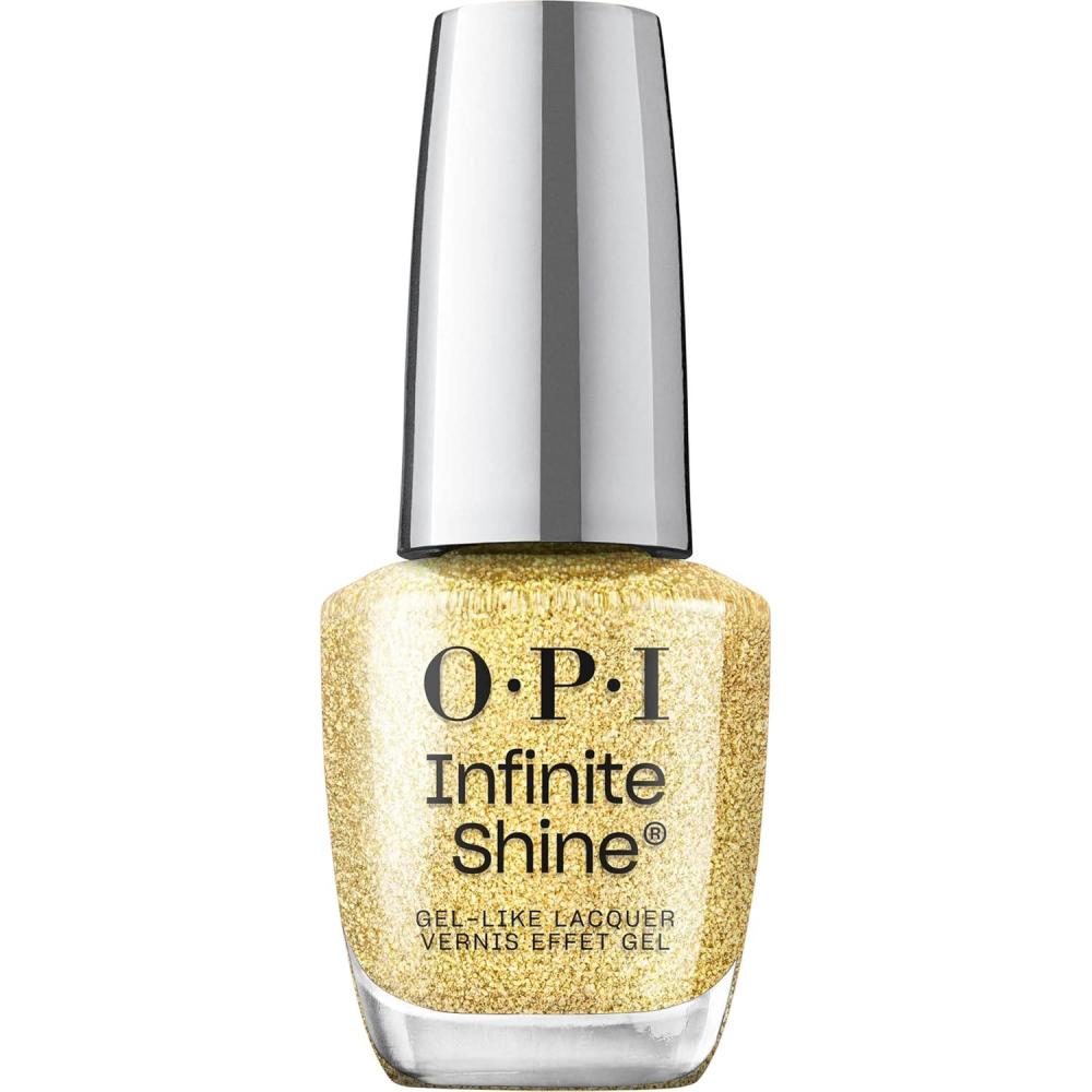 imageOPI Infinite Shine Nail Polish Colors  SemiSheer Sheer Bright Opaque amp Shimmer Winter Shades  Long Lasting Wear  Good Enough to Treat Collection  Holiday 2025Sugarlips on My Tips  Sheer Bright Warm Gold Shimmer