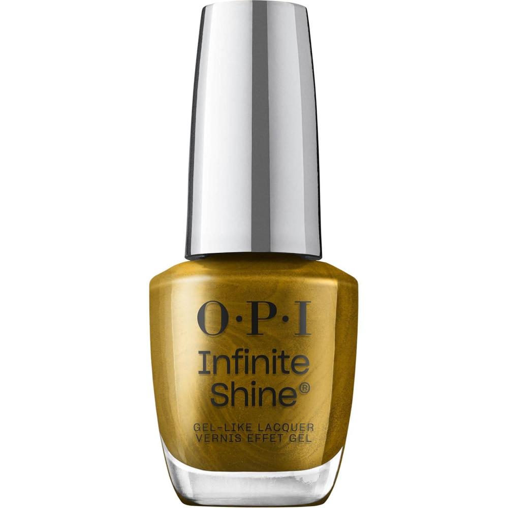 imageOPI Infinite Shine Nail Polish Colors SemiSheer Sheer Bright Opaque amp Shimmer Winter Shades Long Lasting Wear Good Enough to Treat Collection Holiday 2025Have a Brittle Fun SemiSheer Bright Warm Bronze Shimmer