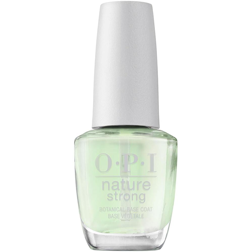 imageOPI Nature Strong Natural Origin 3Step System  Botanical Base Coat Top Coat and Various Nail Polish Colors  High Shine  Color Protection  EcoFriendly Plant Based Vegan amp Cruelty FreeNature Strong Base Coat