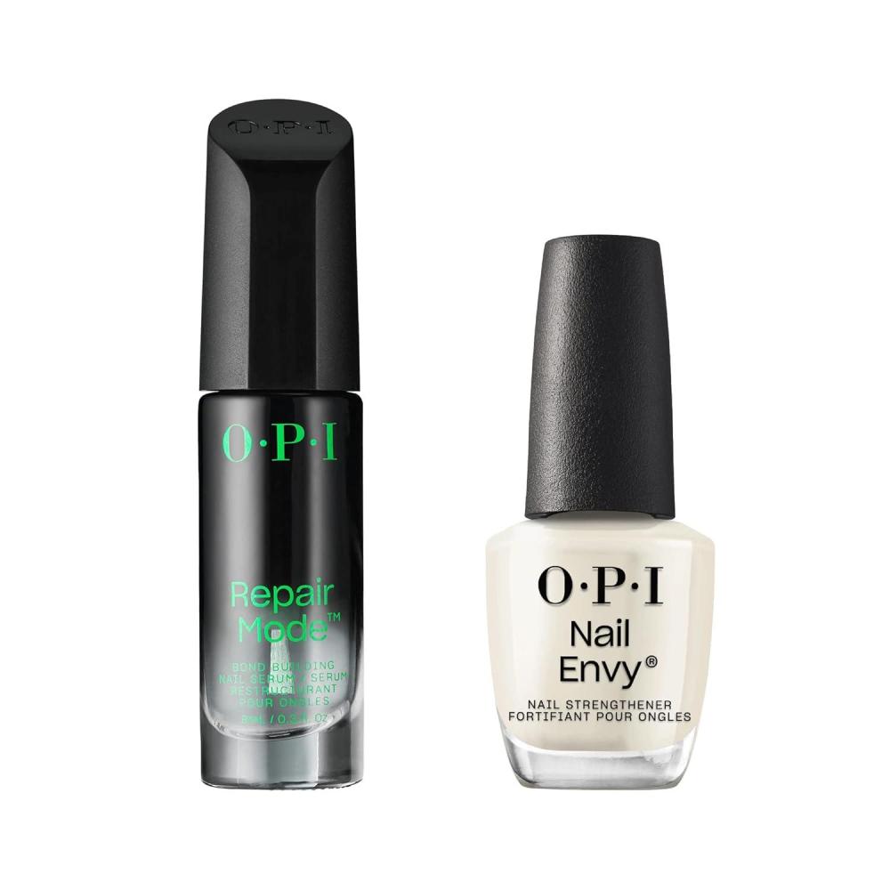 imageOPI Repair Mode Bond Building Nail Serum Patented UltiPlex Technology  Keratin Protein Clear 03 fl oz  OPI Nail Envy Strengthening Treatment Clear Original 05 fl oz Vegan Formula